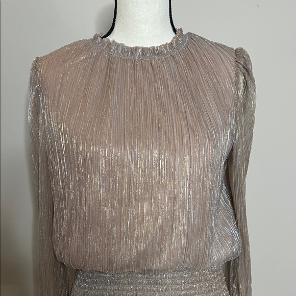 🏆🏅👸Joie Lovely Elegant Metallic Blouse - Picture 5 of 14